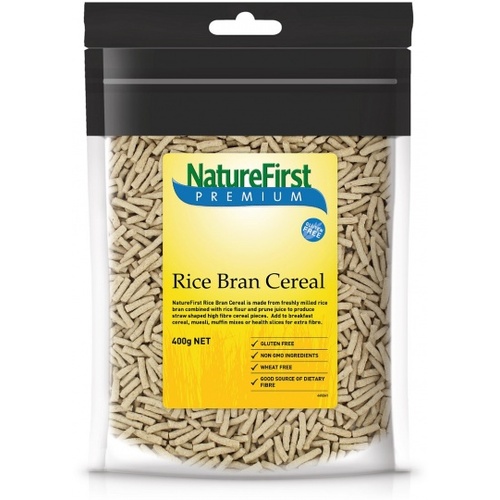 Natures First Rice Bran Cereal 400g