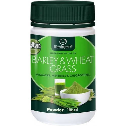 Lifestream Barley &amp; Wheat Grass Powder 150g