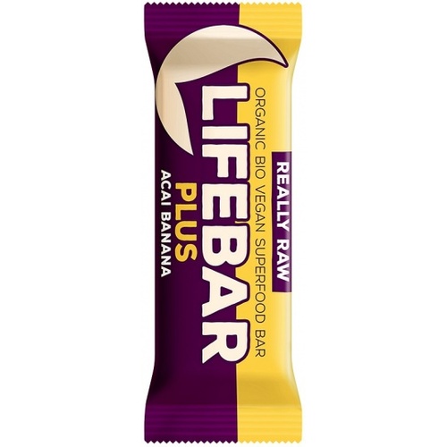 Lifebar Organic Plus Acai Banana G/F 15x47g