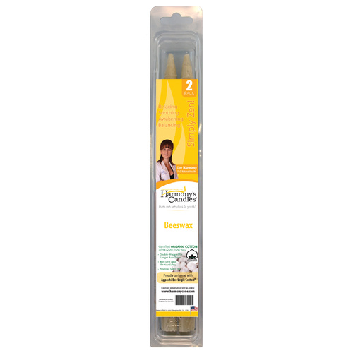 HARMONY EAR CANDLES BEESWAX 2 PACK