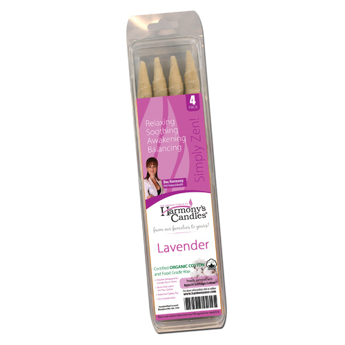 HARMONY EAR CANDLES LAVENDER 4 PACK