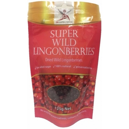 Dr Superfoods Super Wild Lingonberries G/F 125g