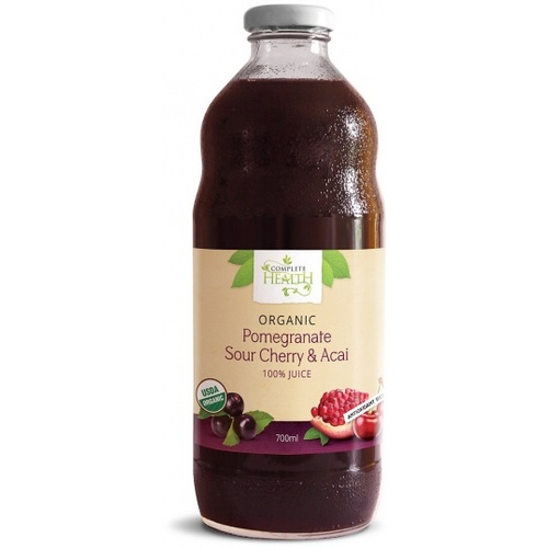 Complete Health Organic Pomegranate Sour Cherry & Acai 100% Juice 700ml
