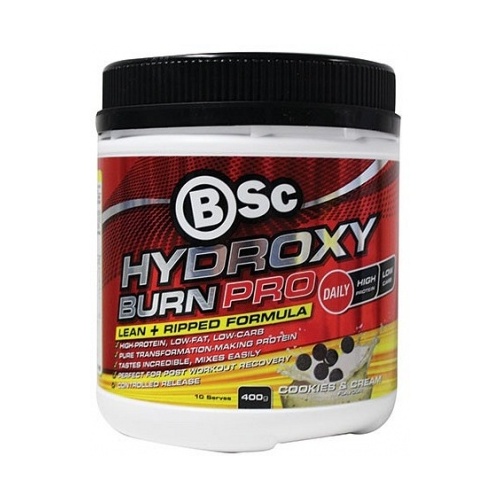 BSc Hydroxyburn Pro Cookies &amp; Cream Powder 400g