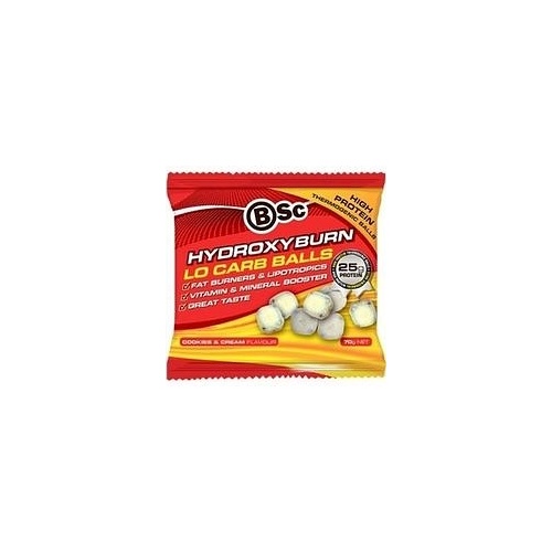 BSc HydroxyBurn Lo Carb Balls Cookies and Cream Chunks 8x70g