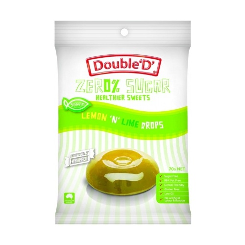 Double D Sugar Free Lemon 'n Lime Drops 70g