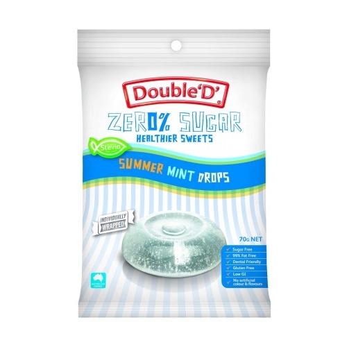 Double Dee Sugar Free Summer Mint Drops 70g