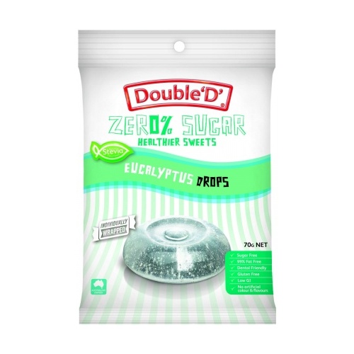 Double D Sugar Free Eucalyptus Drops 70g