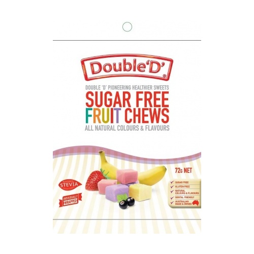 Double D Sugar Free Fruit Chews 72g