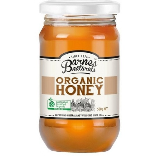 Barnes Naturals Organic Honey (Round) 500g Jar