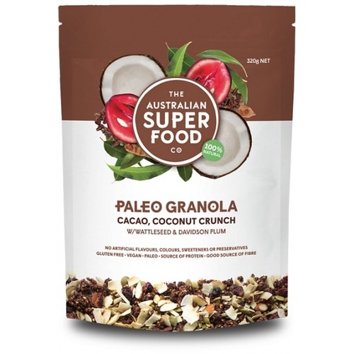 The Australian Superfood Co Paleo Granola Cacao, Coconut Crunch 320g