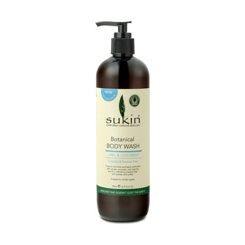 Sukin Botanical Body Wash Lime & Coconut 500ml Pump