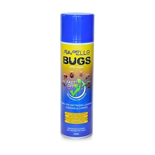 Rapelle Bugs Non Toxic - Carpet, Drapes, Mattresses & Lounges Aerosol 330g