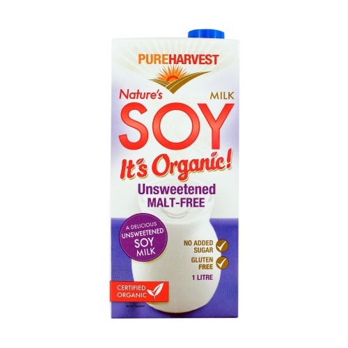 Pure Harvest Organic Malt Free Soy Milk G/F 1litre