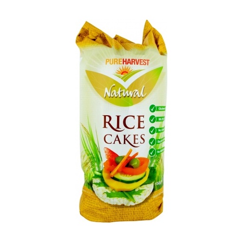 Pure Harvest G/F Rice Cakes Natural 150g