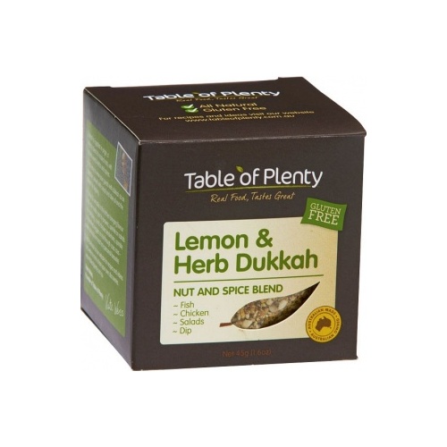 Table of Plenty Lemon &amp; Herb Dukkah Spice Blend G/F 45g