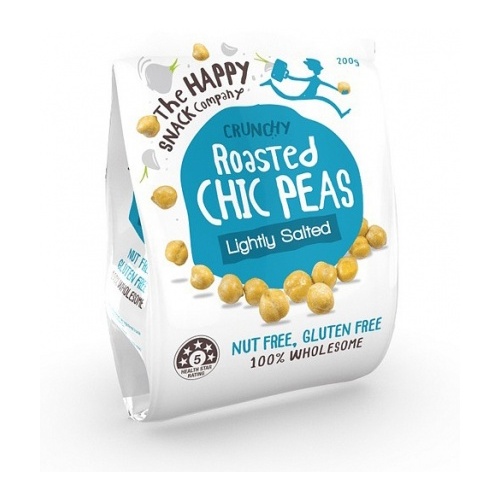 The Happy Snack Company Roasted Chic Peas Lightly Salted 200g Bag