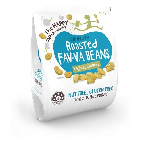The Happy Snack Company Roasted Fav-va Beans Lightly Salted 200g Bag