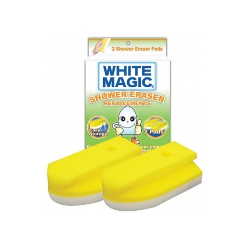 White Magic Shower Eraser Sponge Refill 2Pk - 15x7x4cm