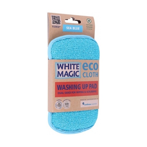 White Magic Washing Up Pad Sea Blue - 15x8cm