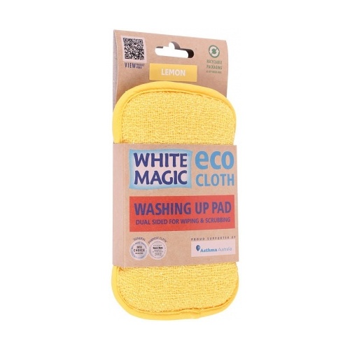 White Magic Washing Up Pad Lemon - 15x8cm