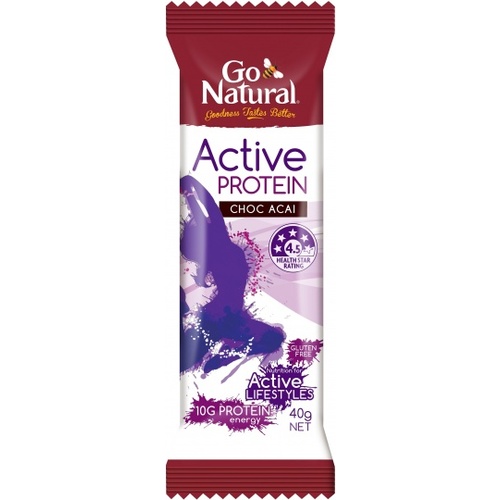 Go Natural Active Protein Choc Acai 16x40g