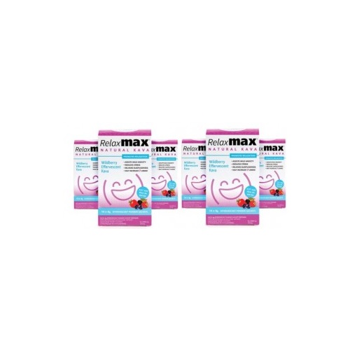 RelaxMax Kava Wildberry Effervescent Powder (14x4g) x 6 CDU     Kit
