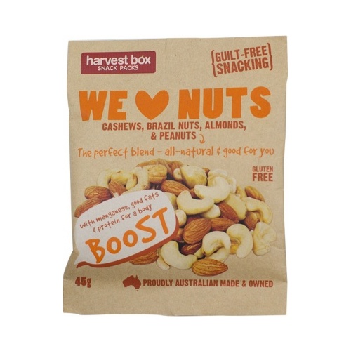 Harvest Box We Love Nuts G/F 45g