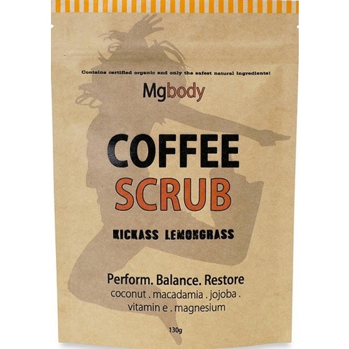 Mgbody Scrub Coffee+Magnesium+Coconut - Kickass Lemongrass 130g