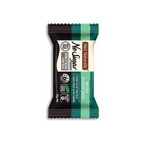 Well,naturally NAS Protein Mini Bar Mint Fudge 20x25g