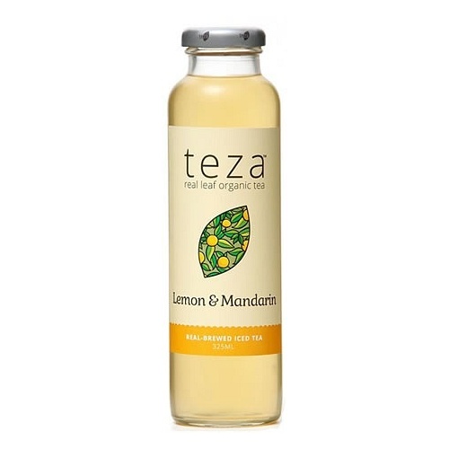 Teza Lemon &amp; Mandarin Real Brewed Iced Tea 12x325ml