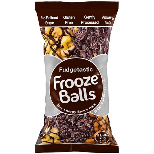 Frooze Balls Raw Energy Snack Balls Fudgetastic (5balls) G/F 70g