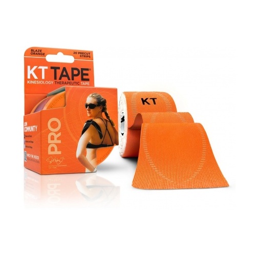 KT Tape Pro 20 Precut 10" Strips Blaze Orange