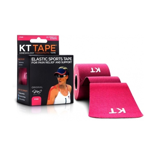 KT Tape Cotton 20 Precut 10" Strips Pink