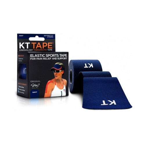 KT Tape Cotton 20 Precut 10" Strips Navy