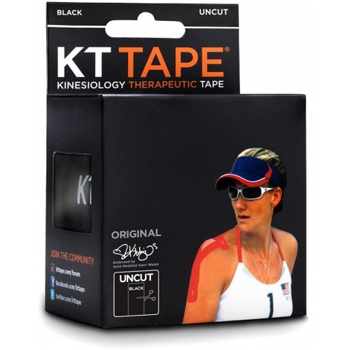 KT Tape Cotton 16 ft Uncut Black