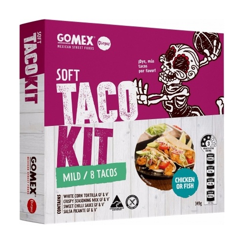 Diego's GoMex Soft Taco Kit G/F (Makes 8) 349g