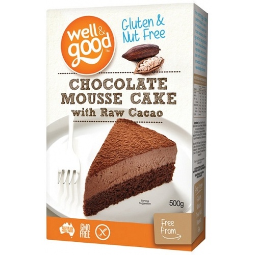 Well And Good Chocolate Mousse Cake with Raw Cacao G/F 500g