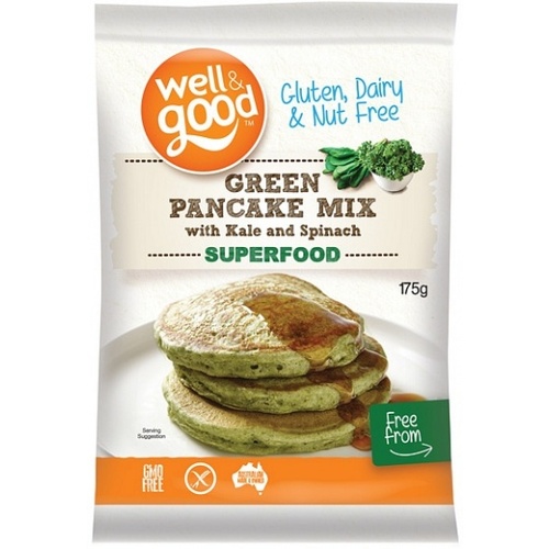 Well And Good Green Pancake Mix with Kale & Spinach G/F 175g
