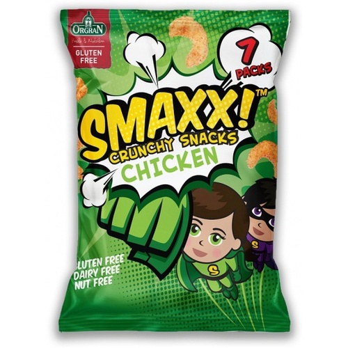 Orgran SMAXX! Crunchy Snacks- Chicken Flavour G/F 126g