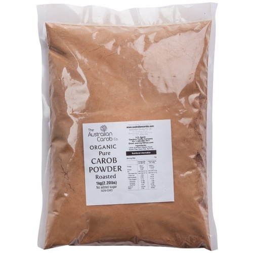 The Australian Carob Organic Carob Powder Roasted 1Kg
