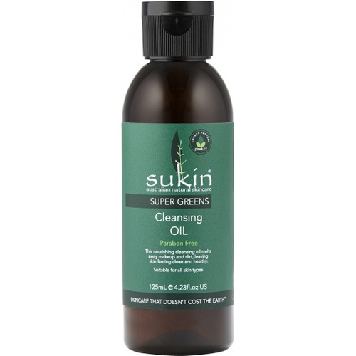 Sukin Super Greens Detoxifying Cleansing Oil 125ml