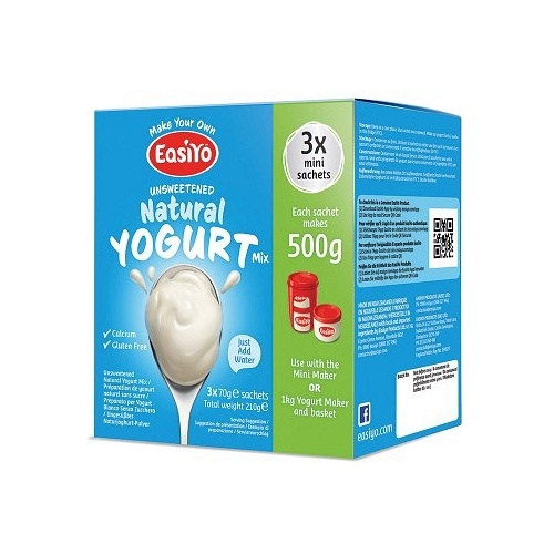 Easiyo Unsweetened Natural Yogurt (3x70g) 210g