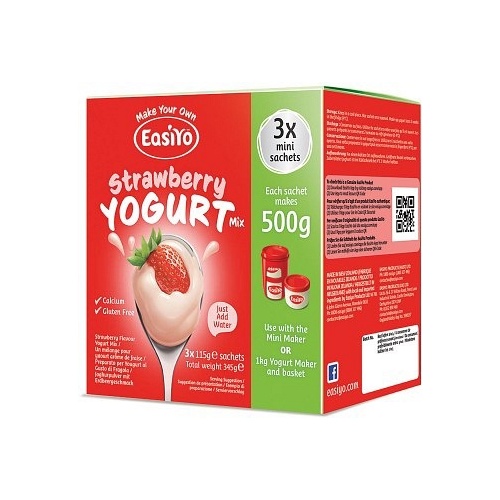 Easiyo Strawberry Yogurt Mix (3x115g) 345g