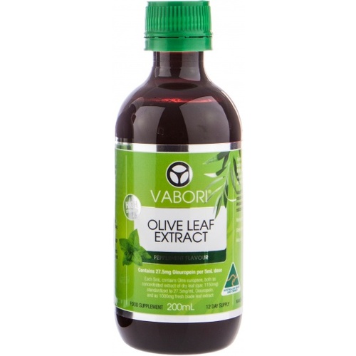 Vabori Olive Leaf Extract Peppermint 200ml