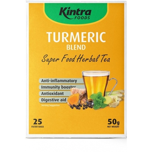 Kintra Foods Turmeric Blend Super Food Herbal Tea 25Teabags