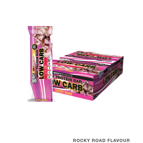 Bsc High Protein Low Carb Bar Rocky Road 8x60g