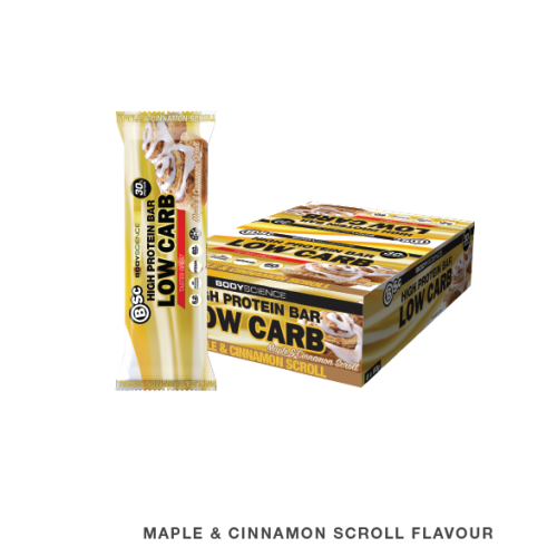 Bsc High Protein Low Carb Bar Maple &amp; Cinnamon Scroll 8x60g