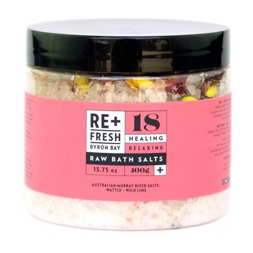 ReFresh Byron Bay Healing Relaxing Raw Bath Salts 400g