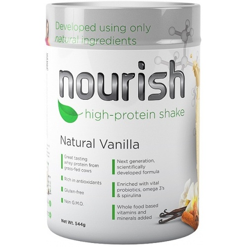SystemLS Nourish High Protein Shake Natural Vanilla G/F 544g
